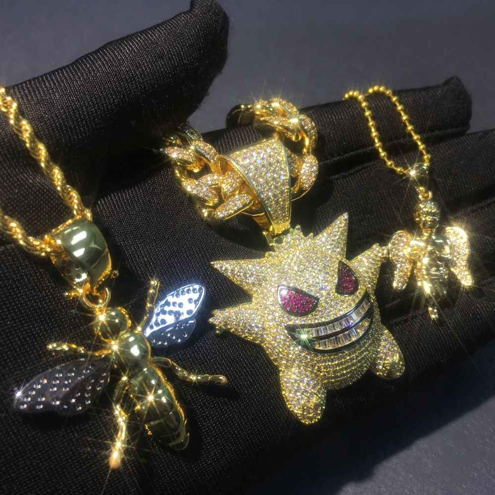 Mens Gengar Pendant Necklace