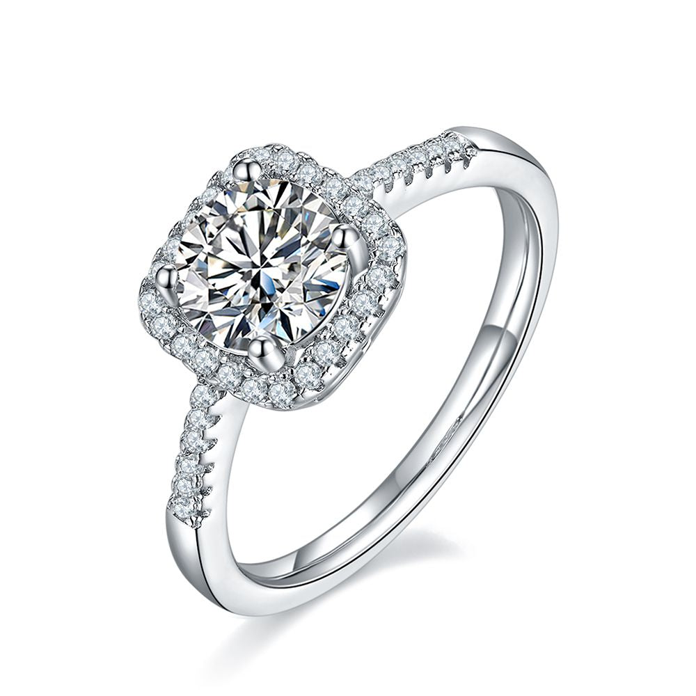 1ct Moissanite Diamond Ring