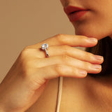 1ct Moissanite Diamond Ring