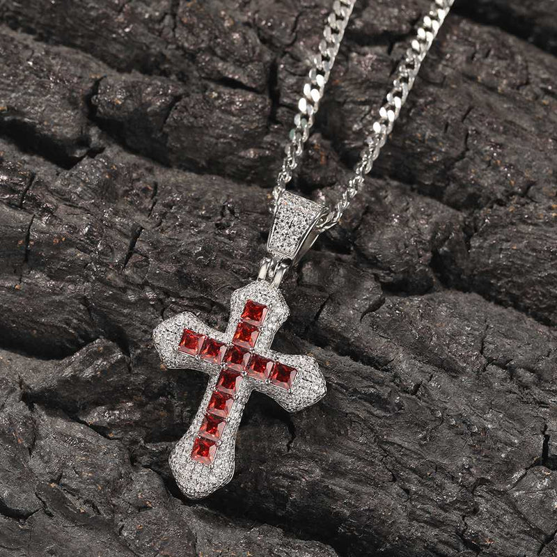mens gold chain with cross pendant