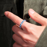 blue diamond ring for women