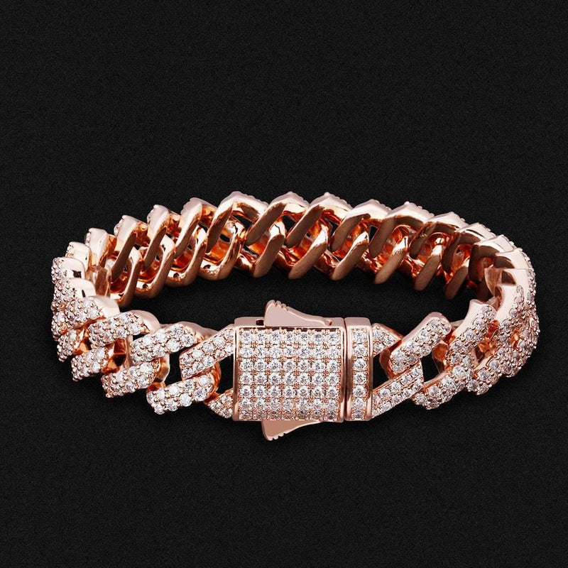rose gold miami cuban link bracelet