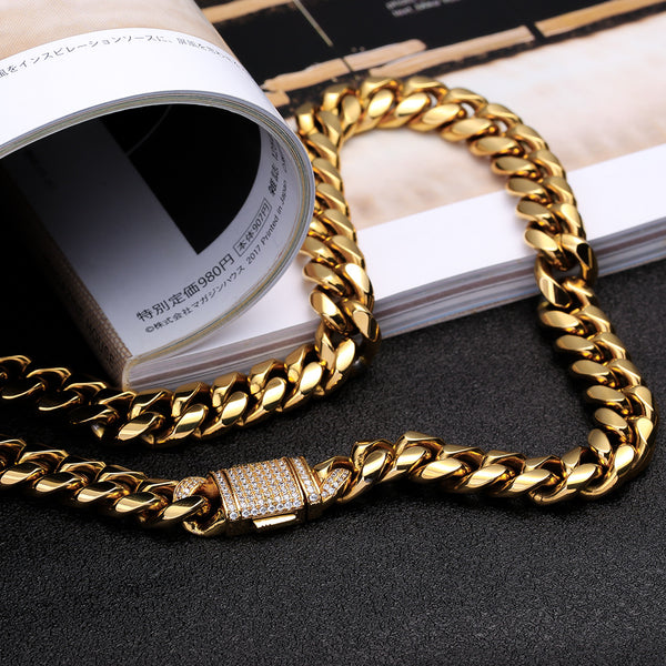 gold mens cuban link chain
