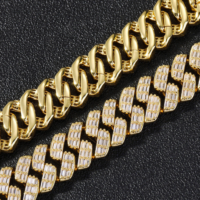 gold plated cuban link bracelet