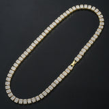 9mm Baguette Tennis Chain Necklace
