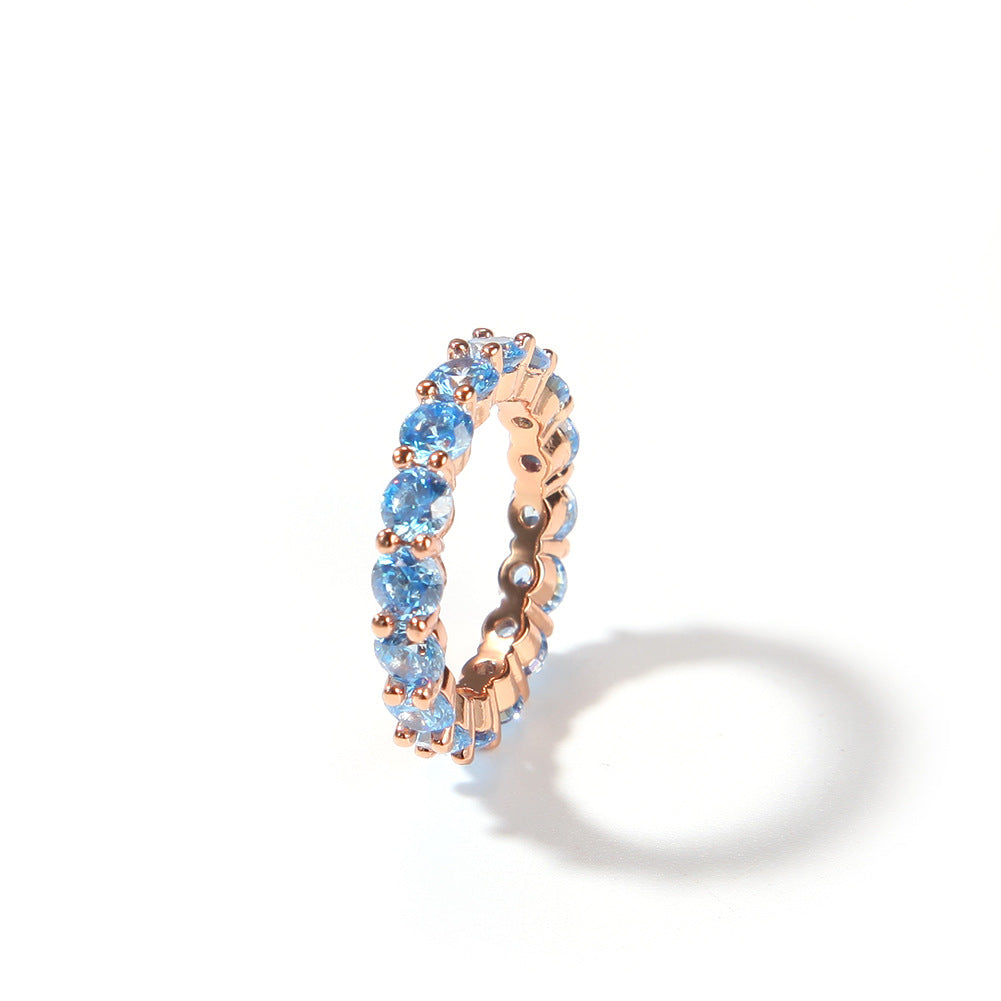 light blue diamond ring