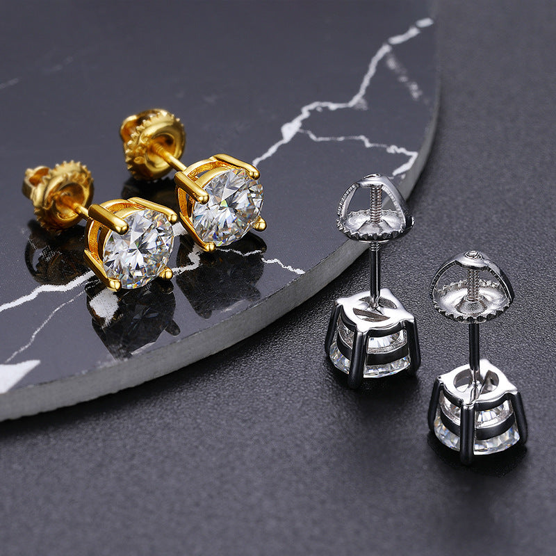 white gold diamond earrings