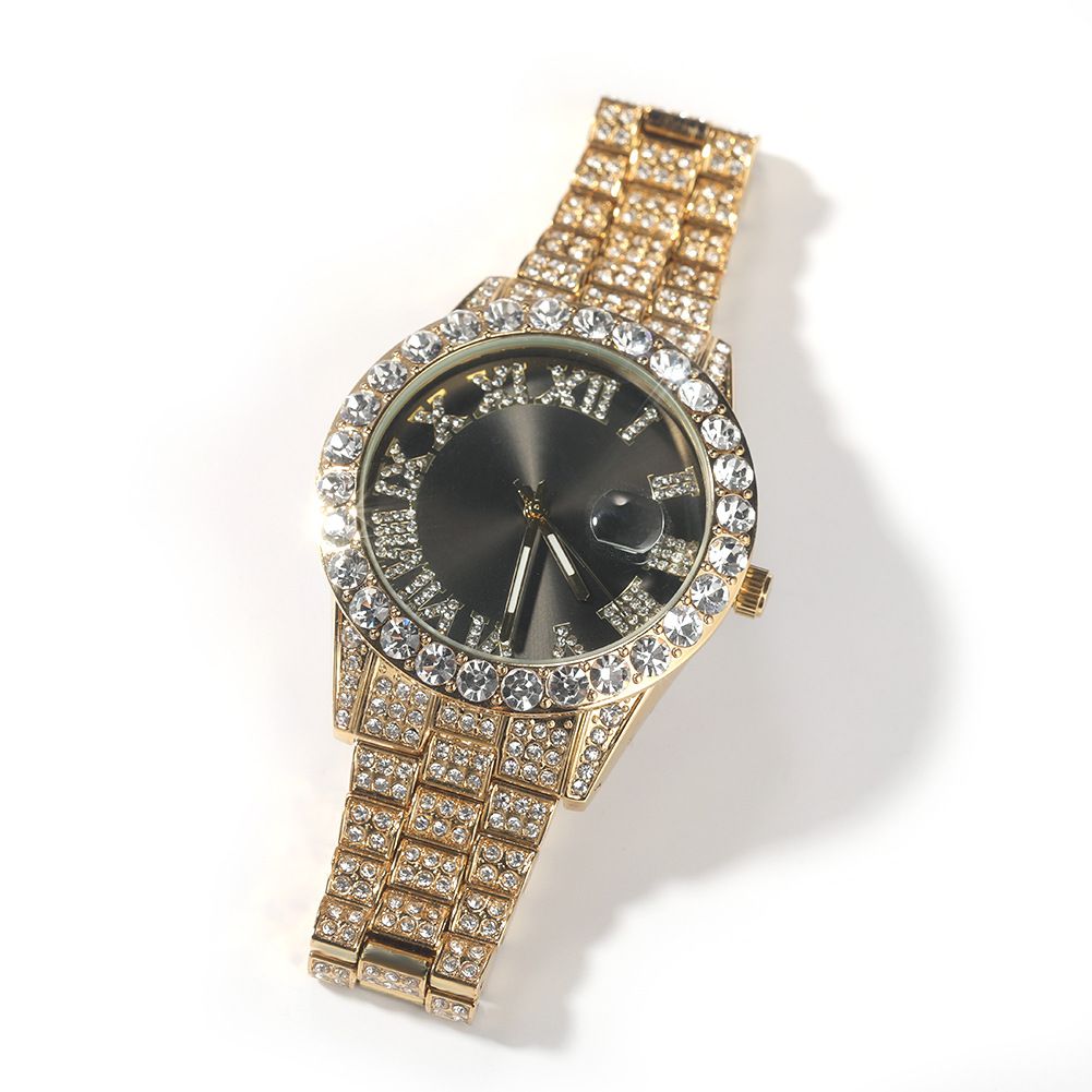 Iced Two-Tone Bust Down Watch