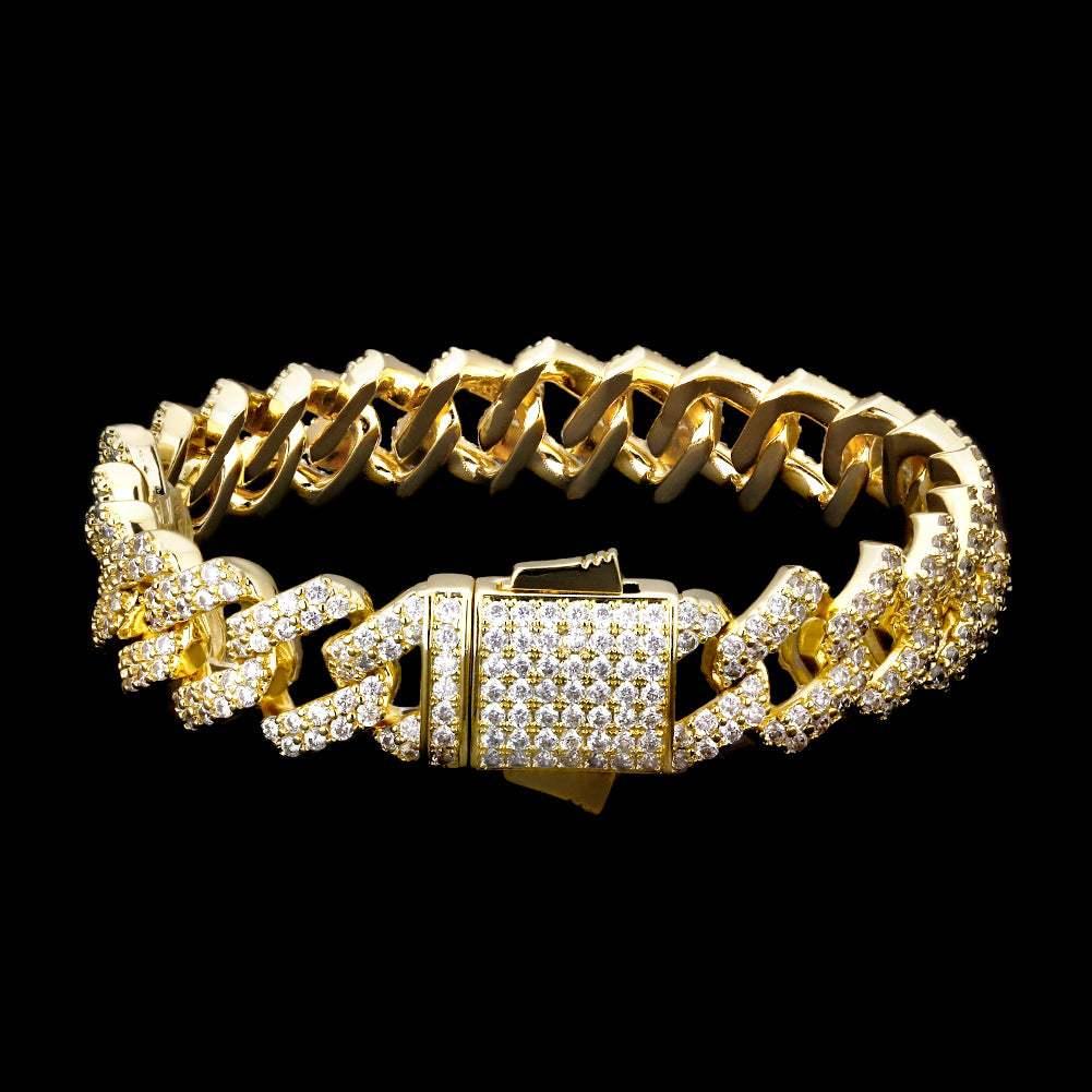 gold cuban link bracelet