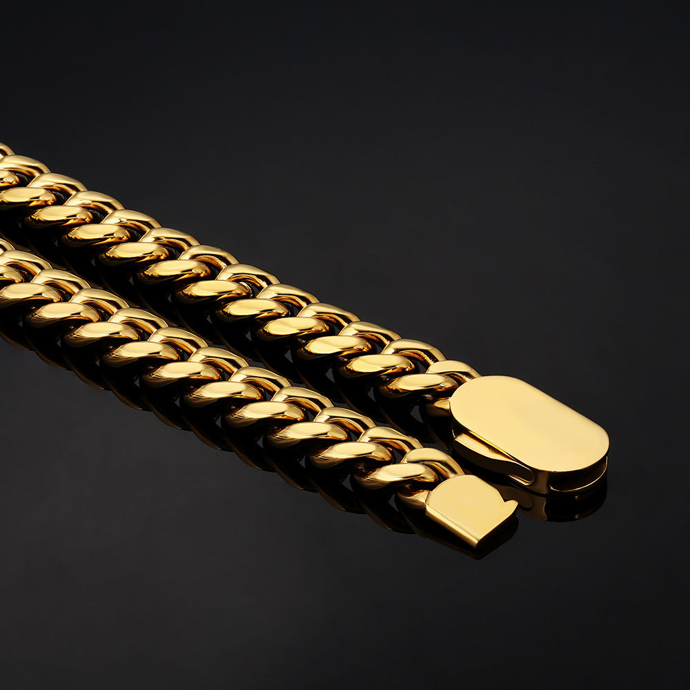 18k gold bracelet cuban link