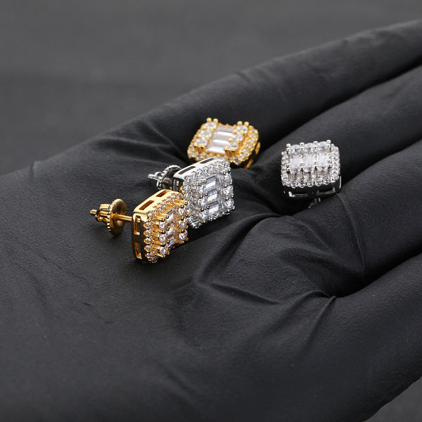 iced out stud earrings