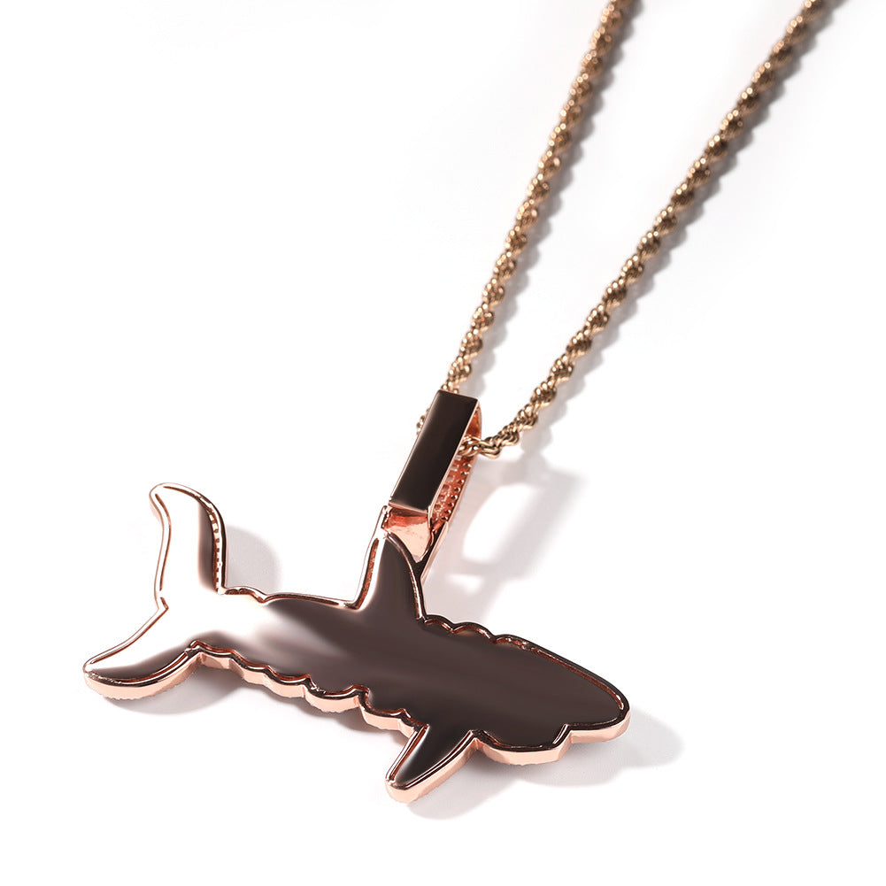 shark necklace diamond