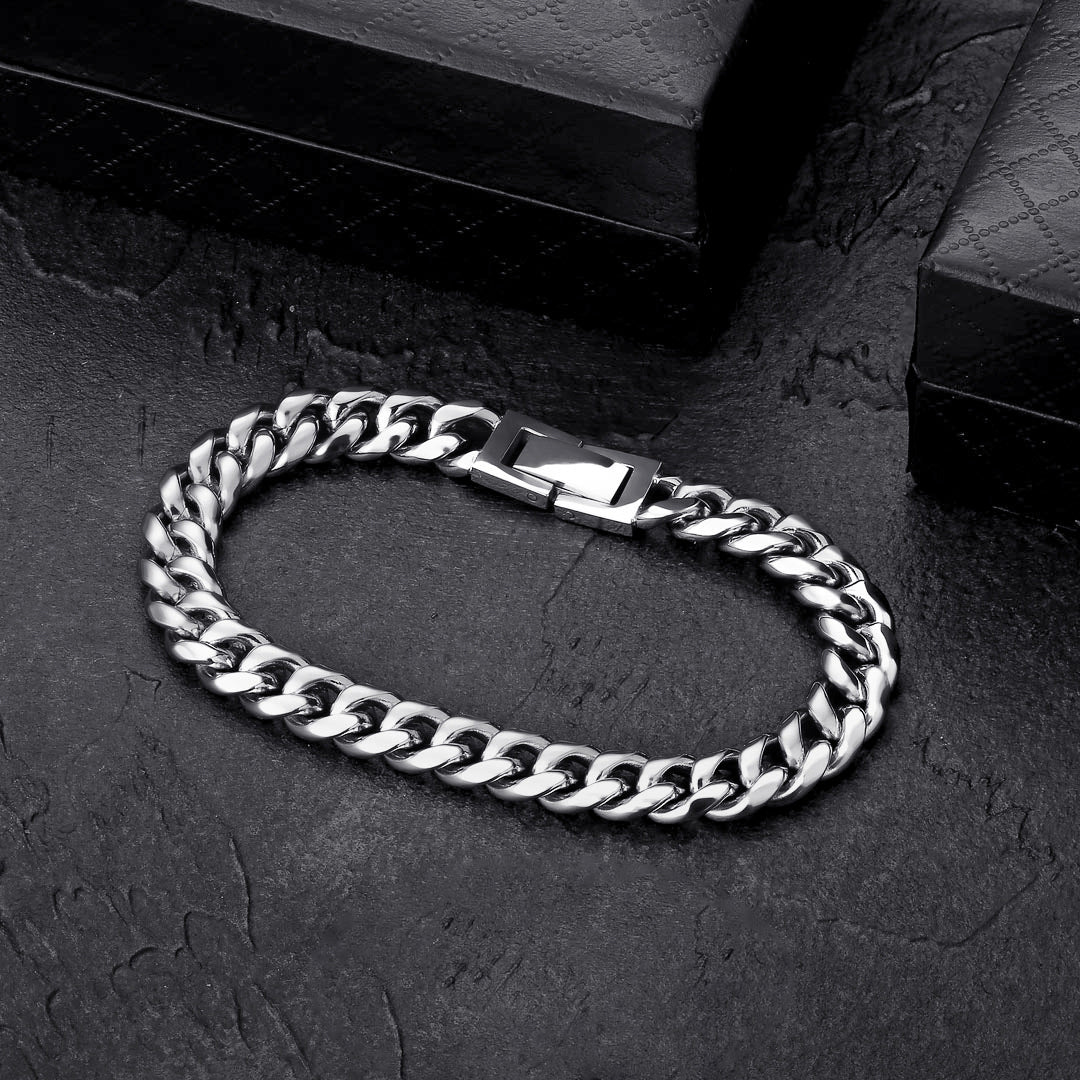 18k gold cuban link bracelet