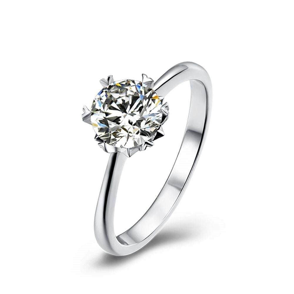 1ct Moissanite Diamond Ring