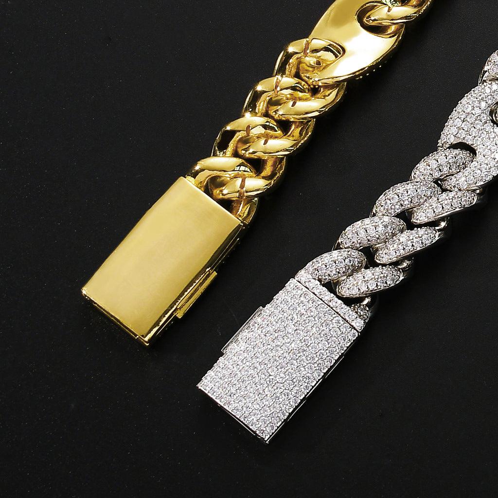 iced out cuban bracelet