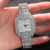 iced out cz watch