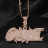 iced out letter pendant
