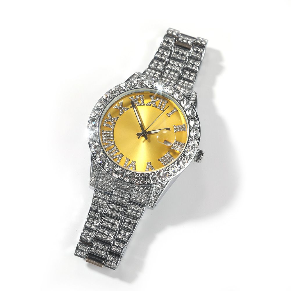 Iced Two-Tone Bust Down Watch