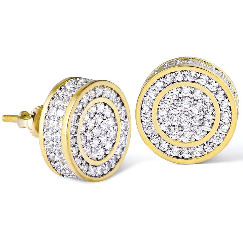 round diamond studs