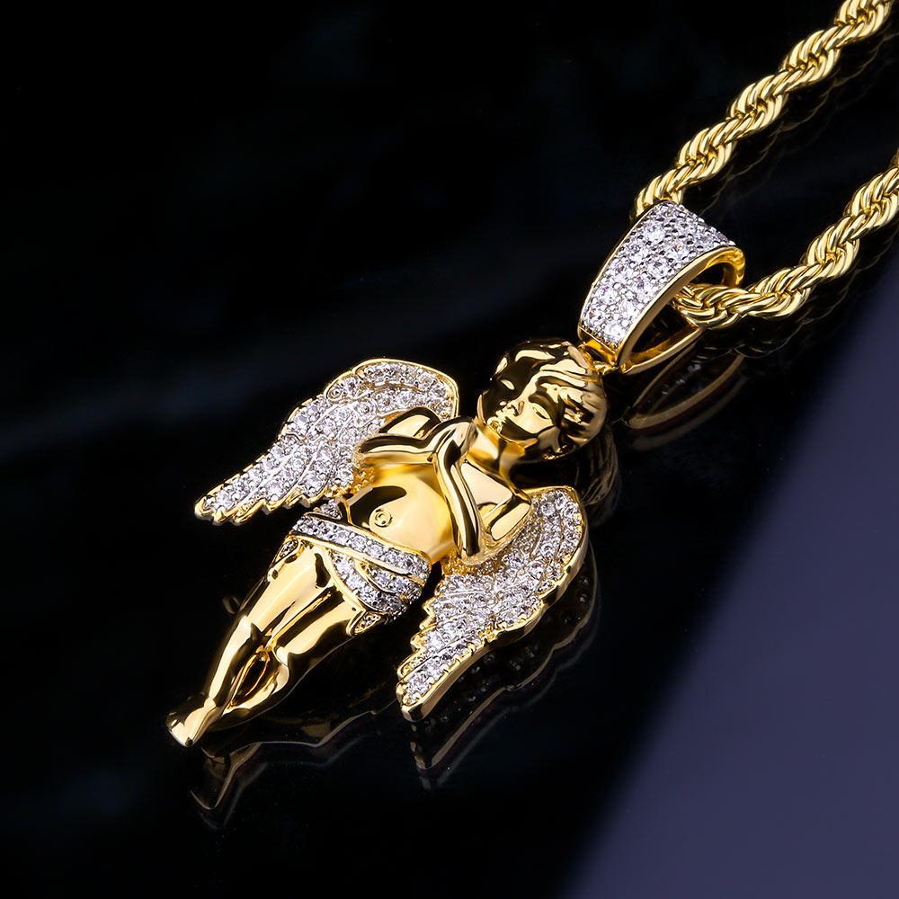 gold cherub pendant