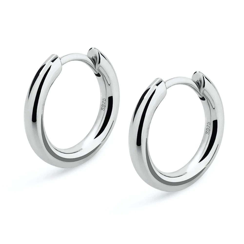 The Eclipse® - 15mm Bling Bling Hoop Earrings for Men