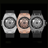 Hip-hop Style Black Diamond Watch