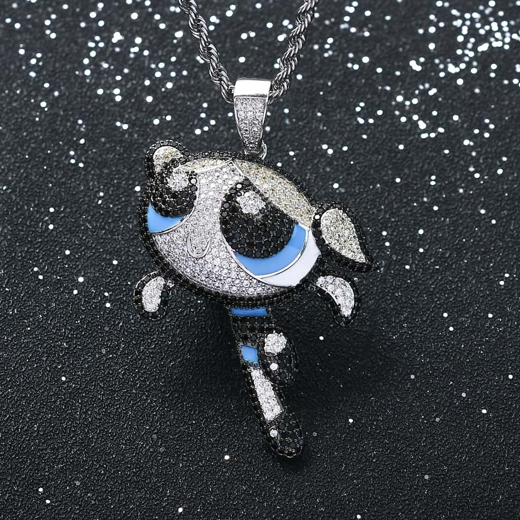 bubble diamond pendant