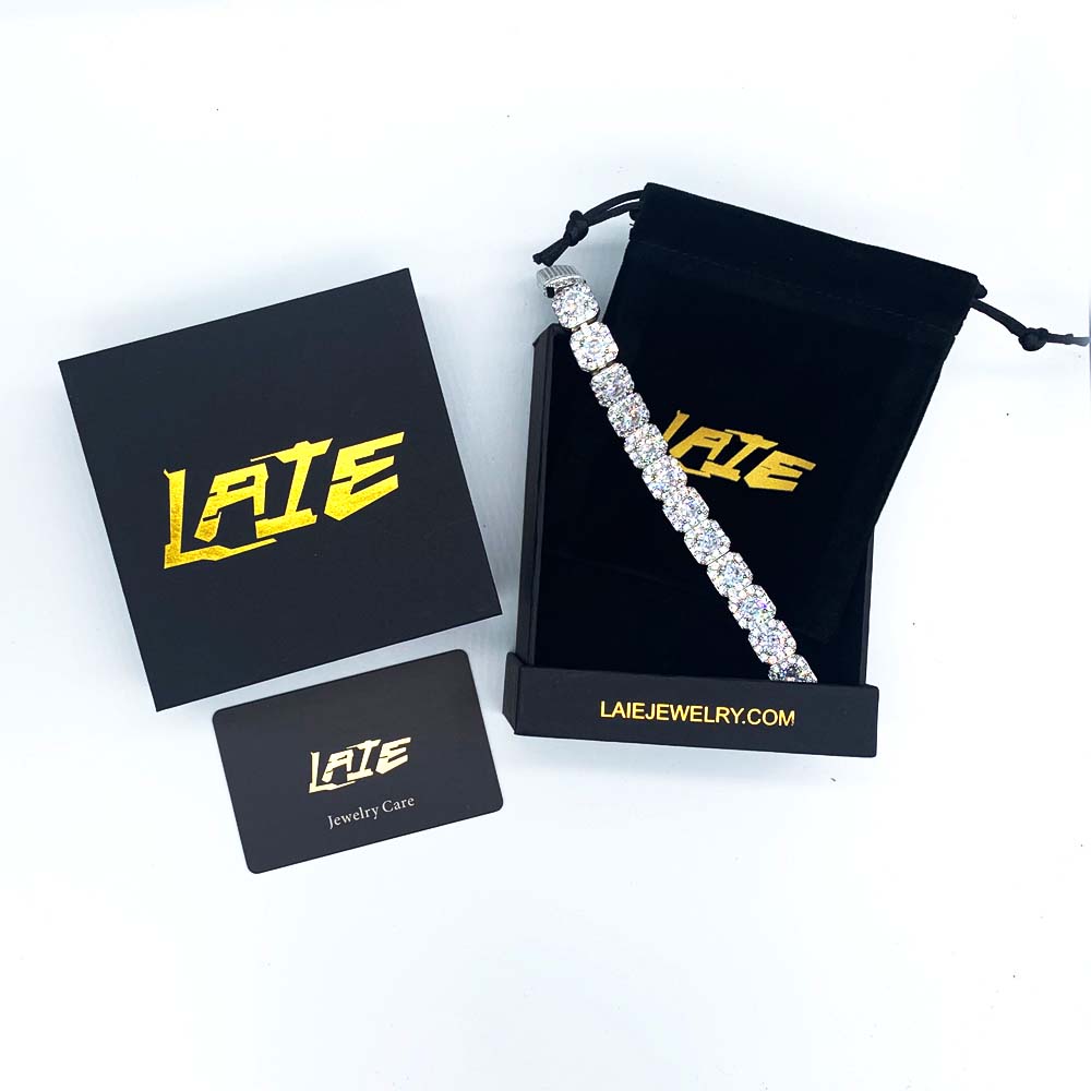 The Frozen Icon II® - 13mm Cluster Diamond Tennis Bracelet