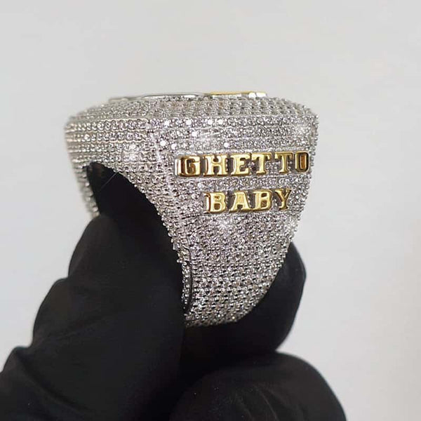 Custom Word Diamond Ring