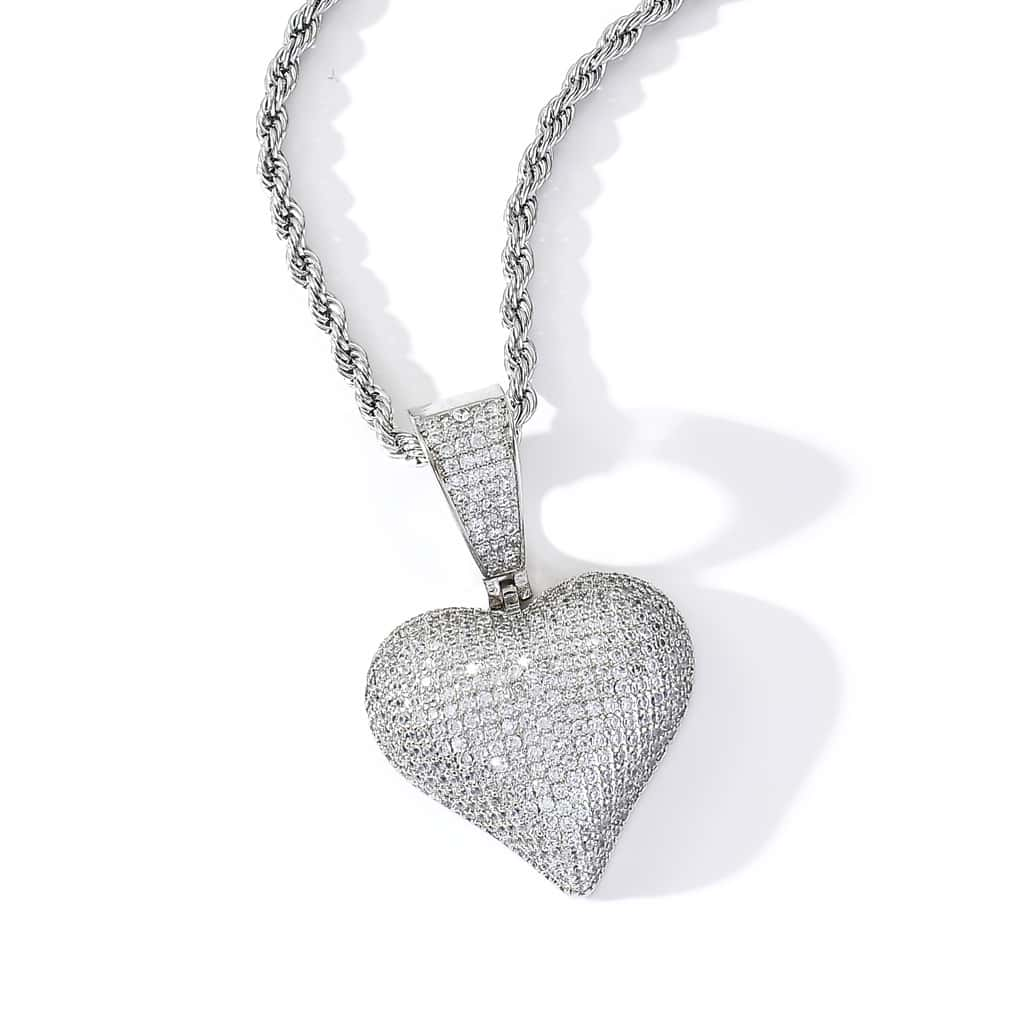 silver heart pendant