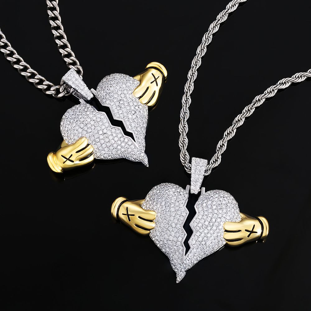 iced broken heart chain