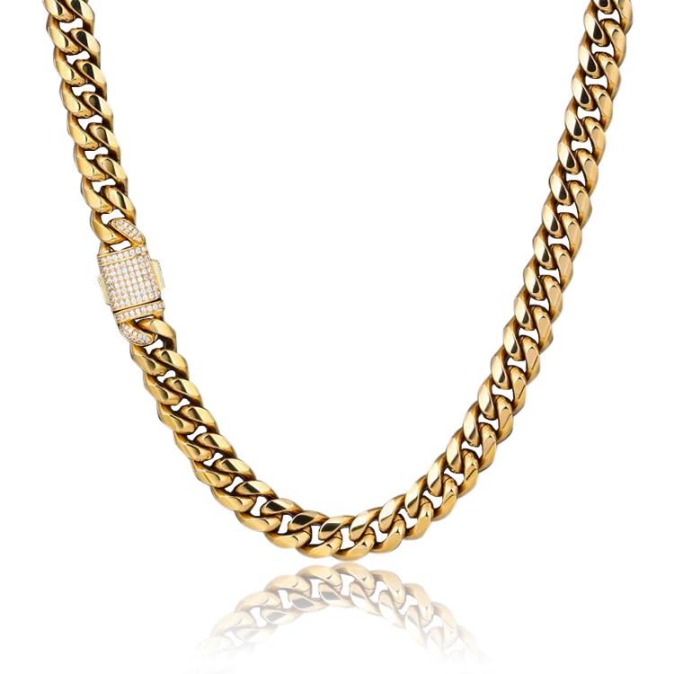 18k miami cuban link chain