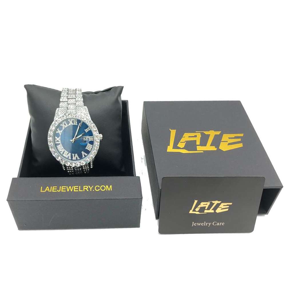 Iced Two-Tone Bust Down Watch