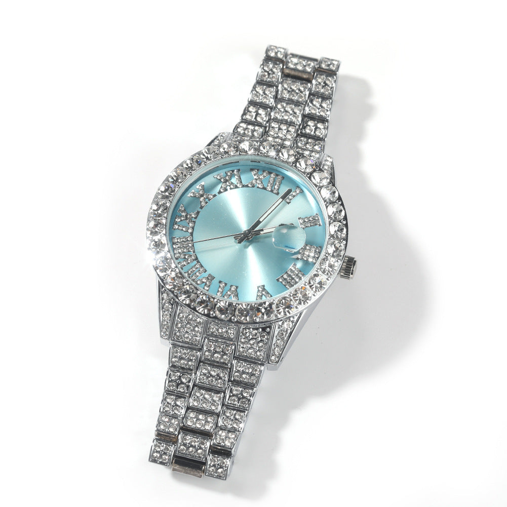 Iced Two-Tone Bust Down Watch