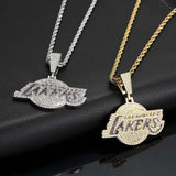 los angeles lakers necklace