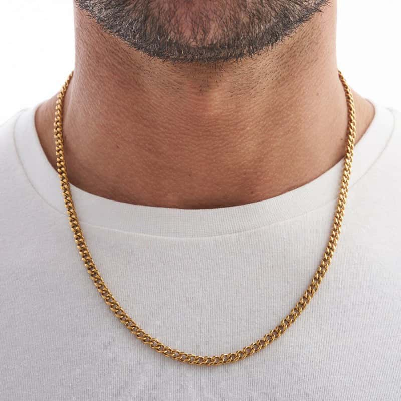 4mm Solid Gold Miami Cuban Link in 10kt/18ct/24ct