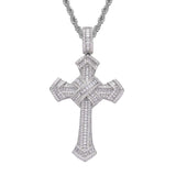 wrapped cross necklace