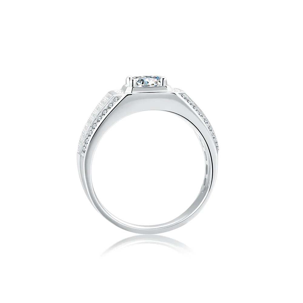 3 Carats Moissanite Mens Ring