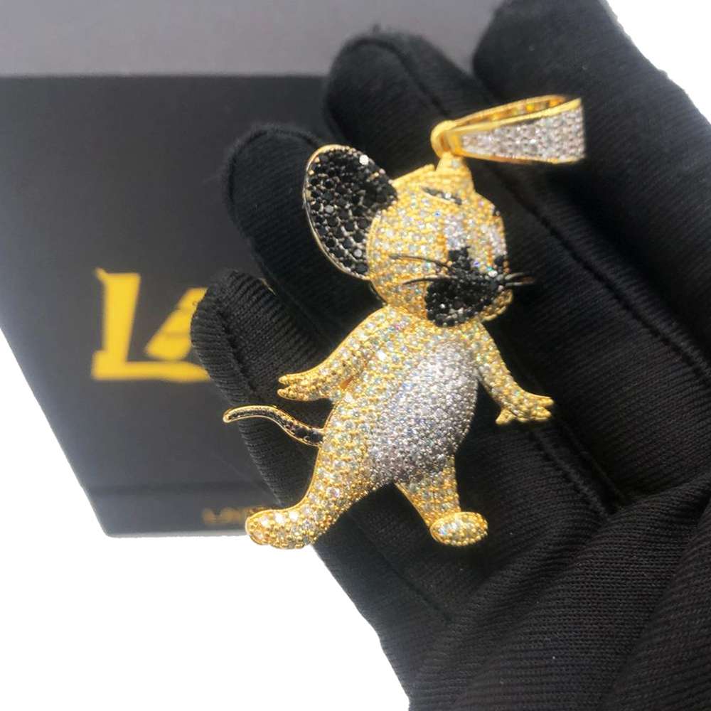 Ice Out Tom And Jerry Cartoon Mouse Pendant