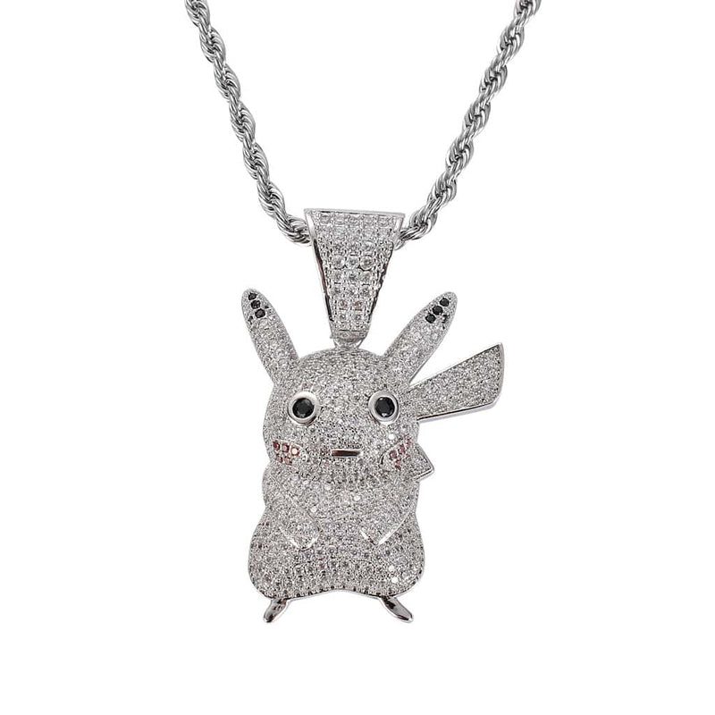 iced out pokemon pendant