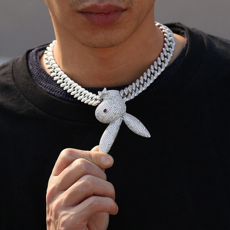 Upside Down Bunny Head Pendant