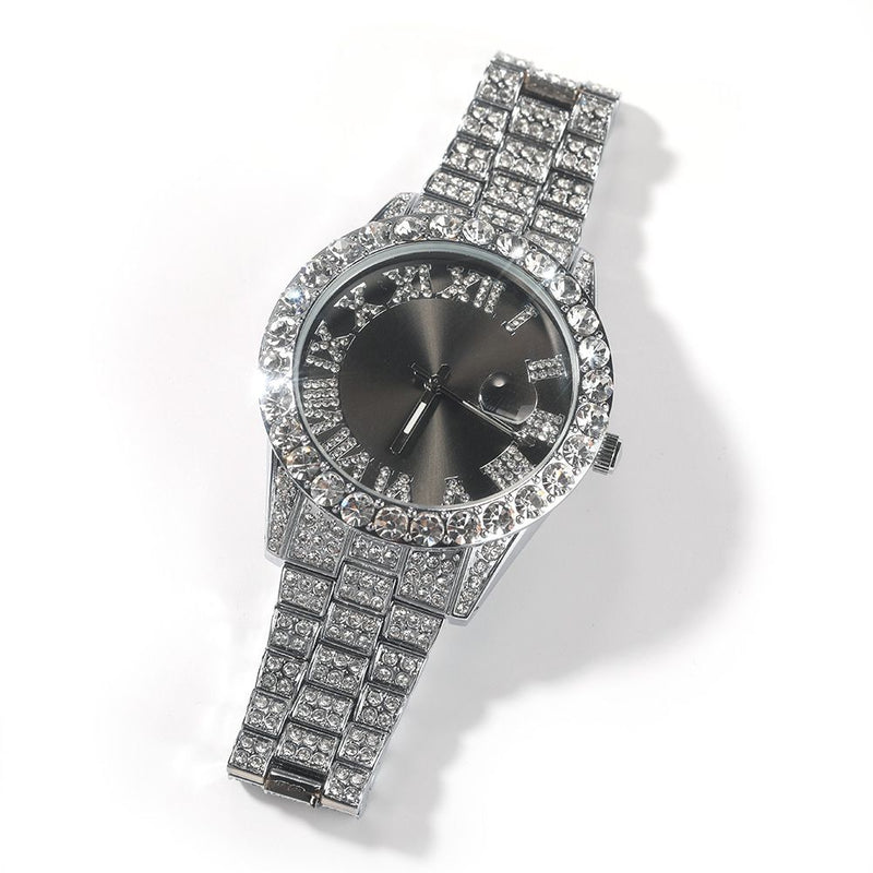 Iced Two-Tone Bust Down Watch