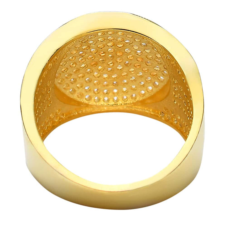 round gold diamond ring