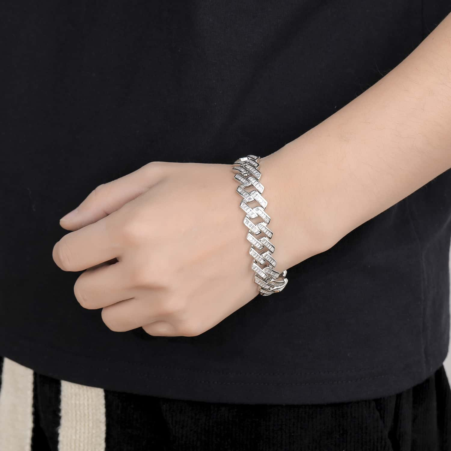 iced diamond bracelet