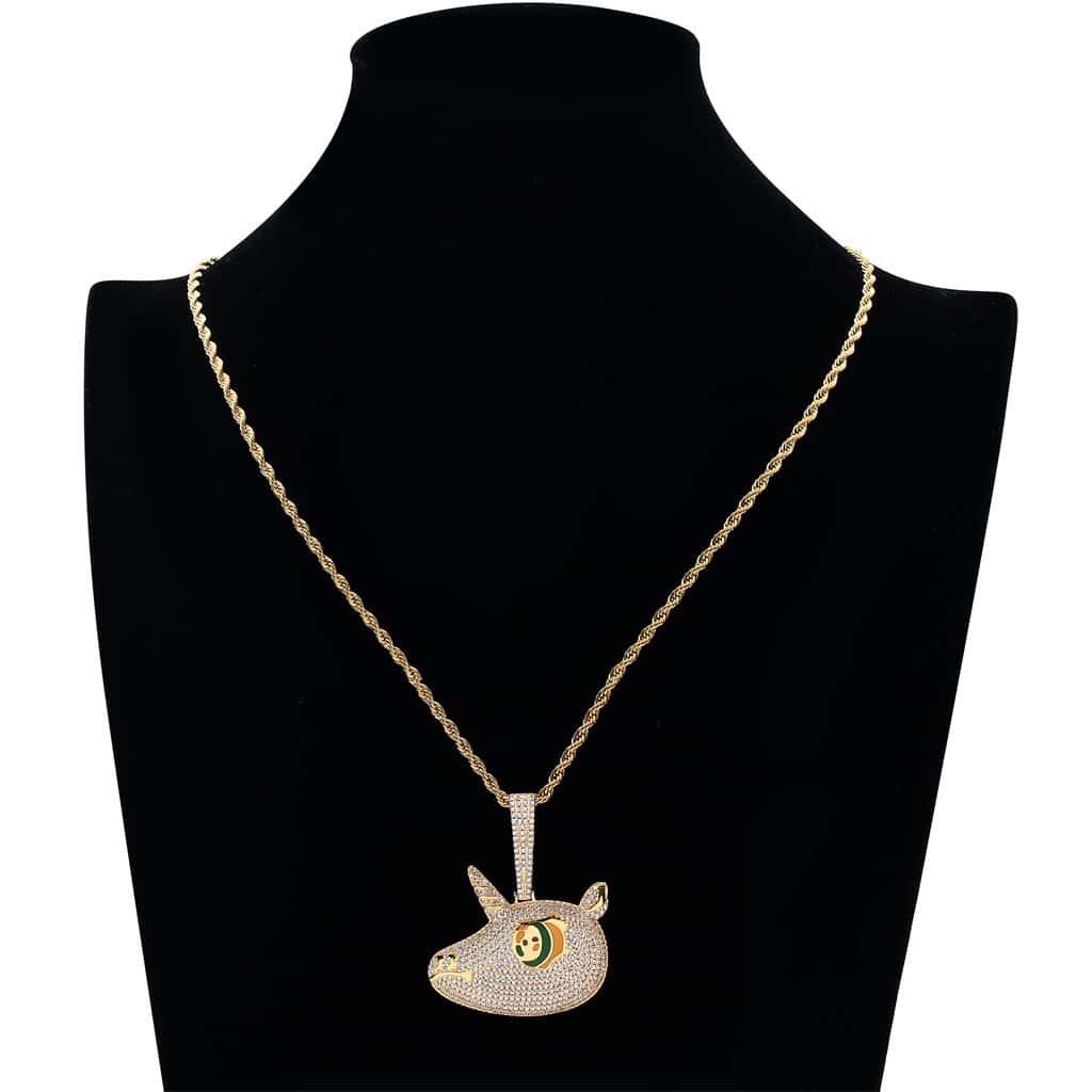 unicorn necklace diamond