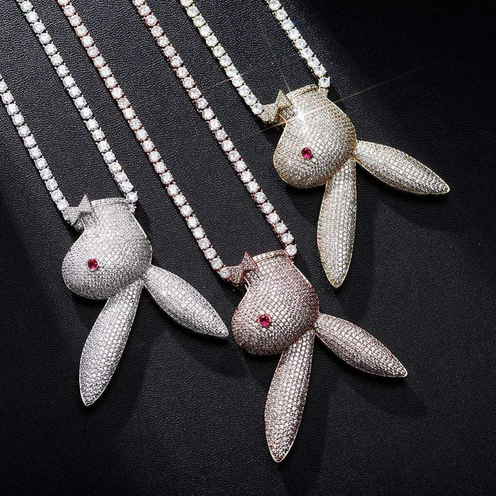 Upside Down Bunny Head Pendant